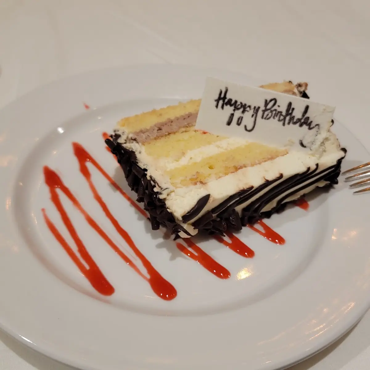 Birthday Cake Slice on the House