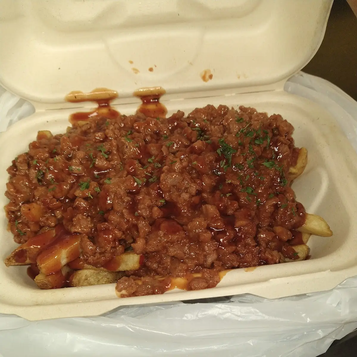 Beyond Fries with Honey Garlic Sauce