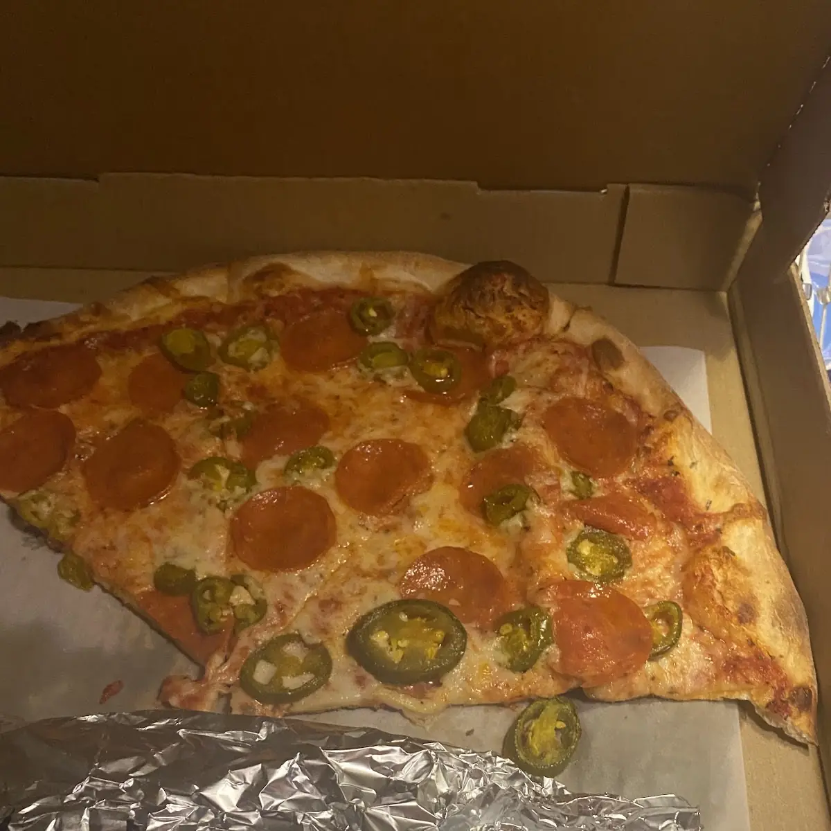 Pepperoni Pizza with Jalapeños