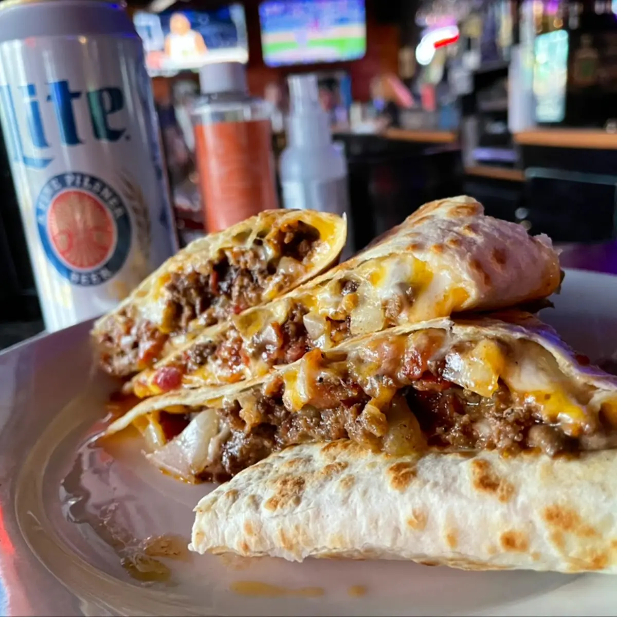 Bacon Cheeseburger Quesadilla