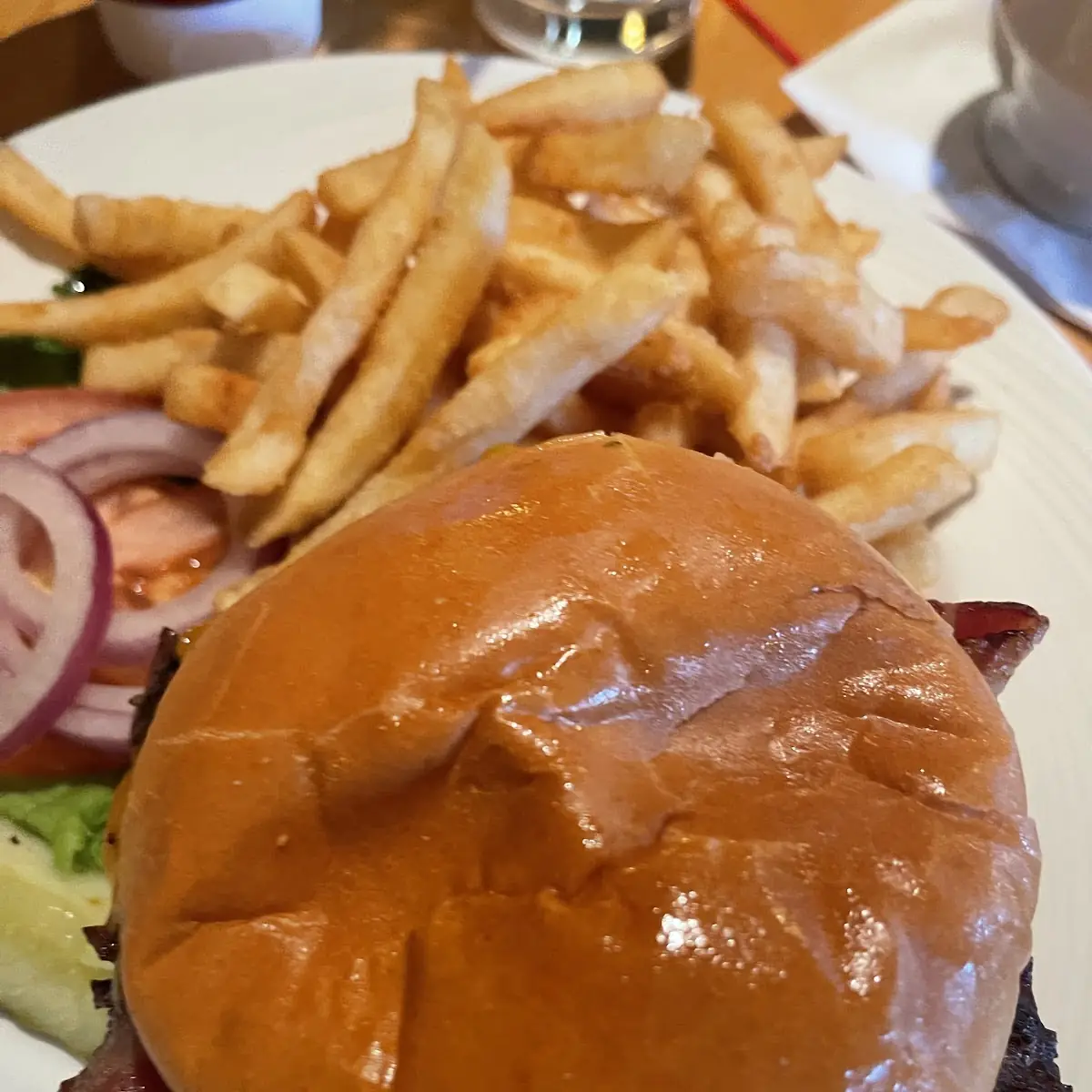 Cheese Burger and Fries