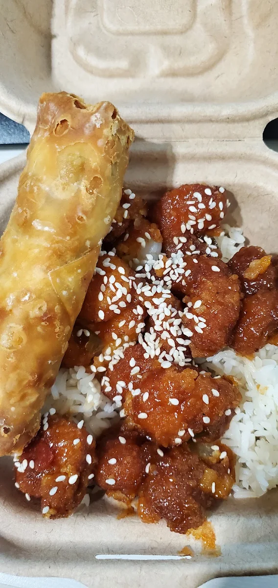 Sweet and Sour Shrimp Rice Egg Roll