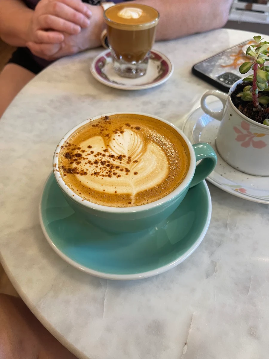 Latte with Heart-Shaped Foam Art