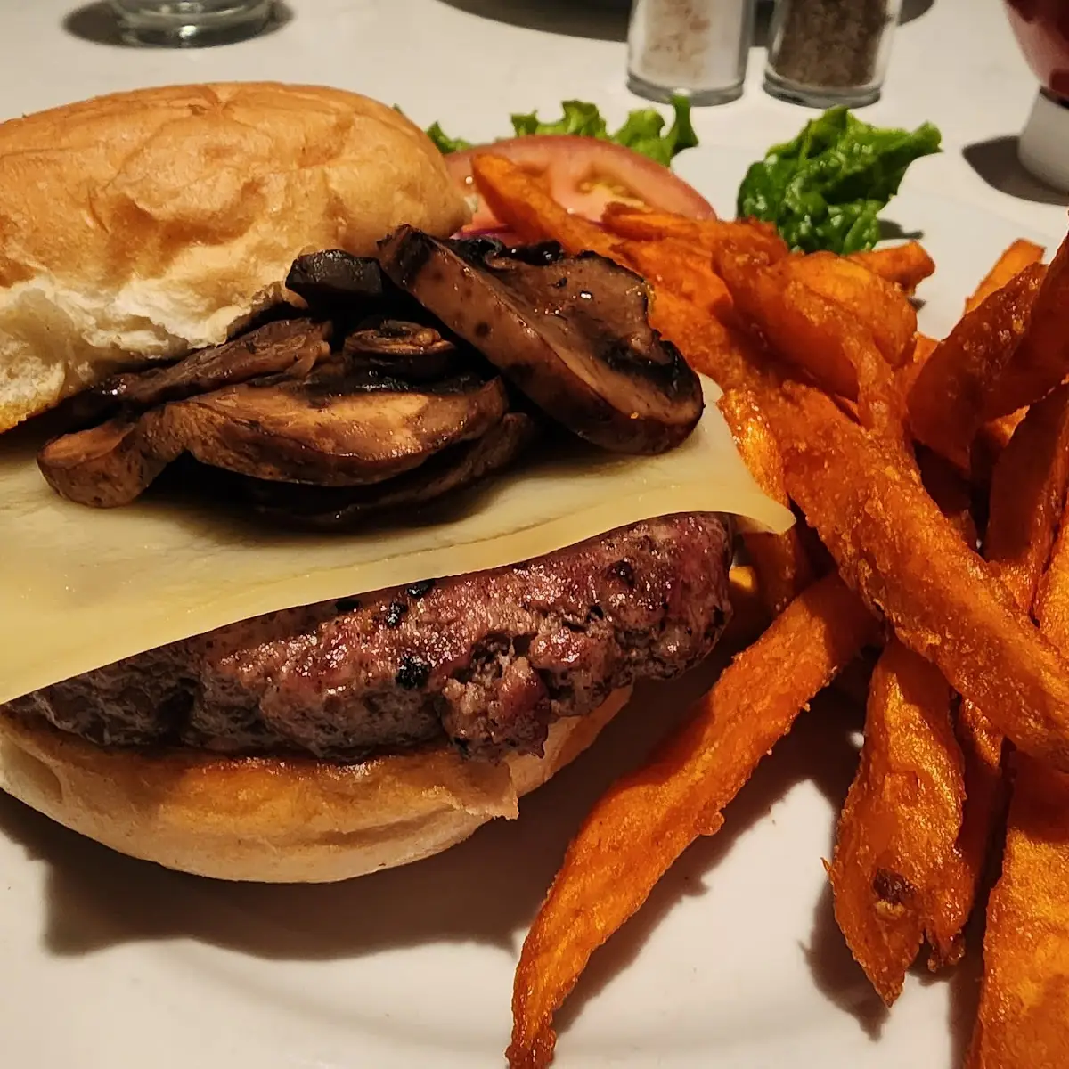 Mushroom Swiss Burger
