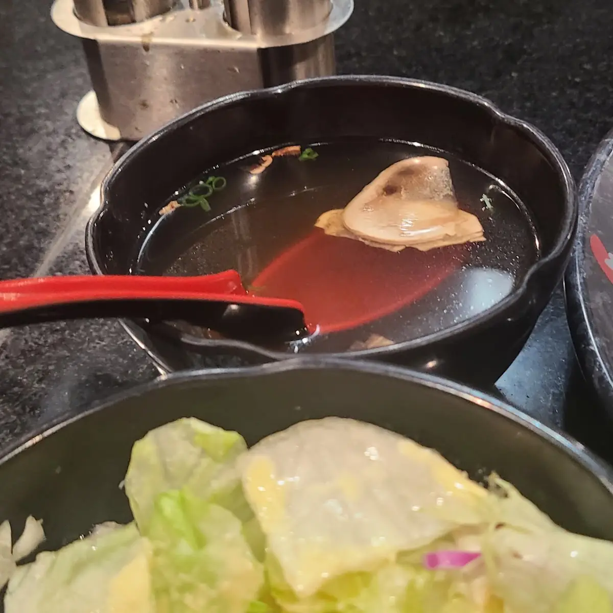 Miso Soup and Garden Salad