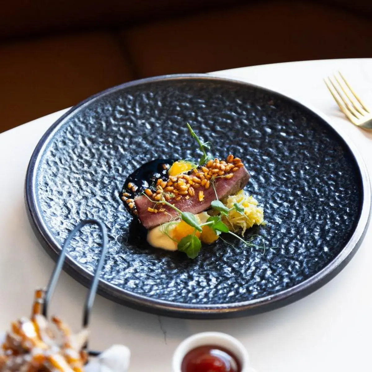 Pan Seared Smoked Eel