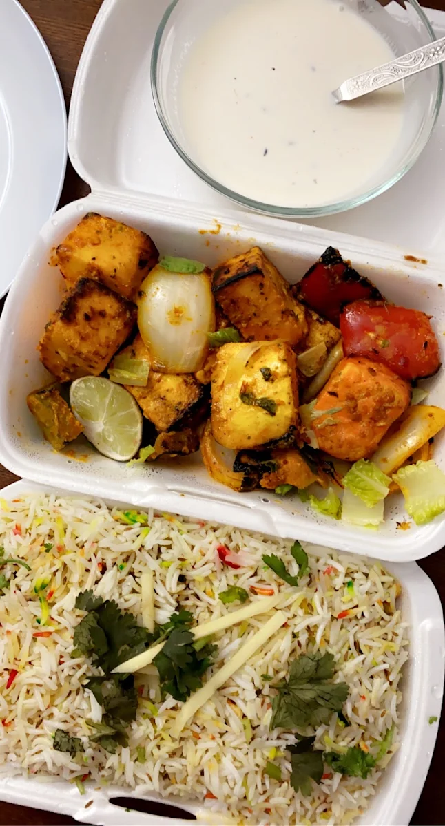Paneer Tikka and Biryani