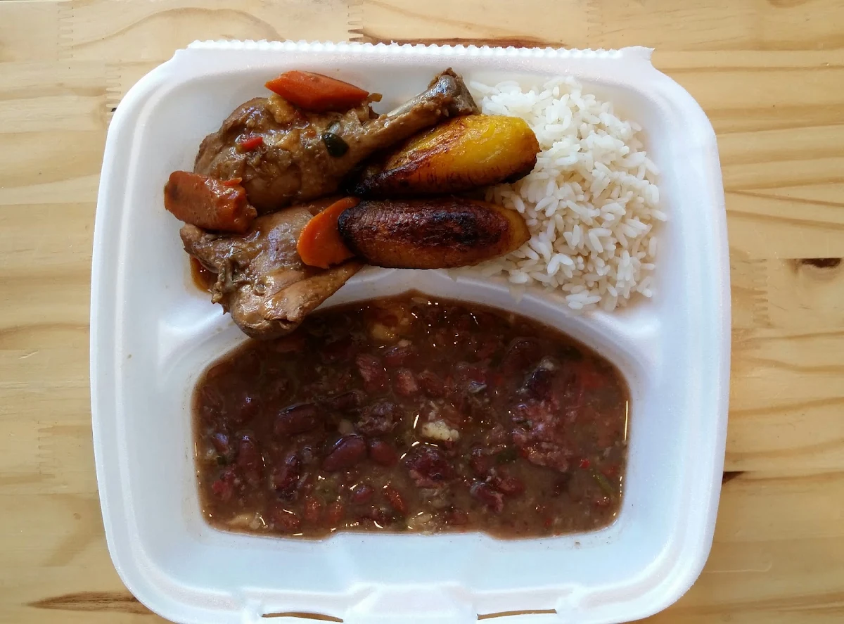 White Rice and Sweet Plantains