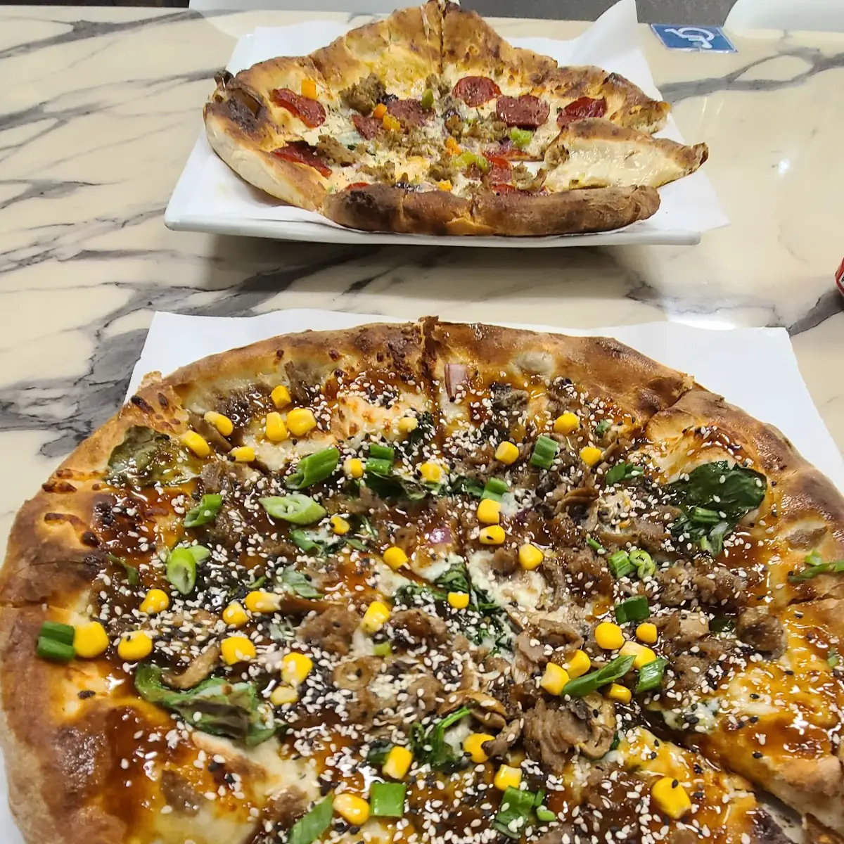 Korean Style BBQ Pizza