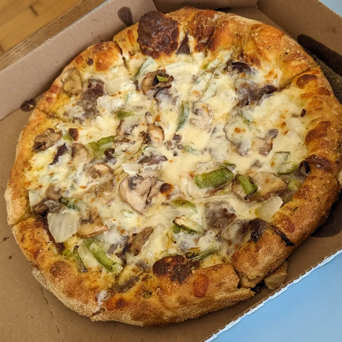 Steak and Cheese Pizza