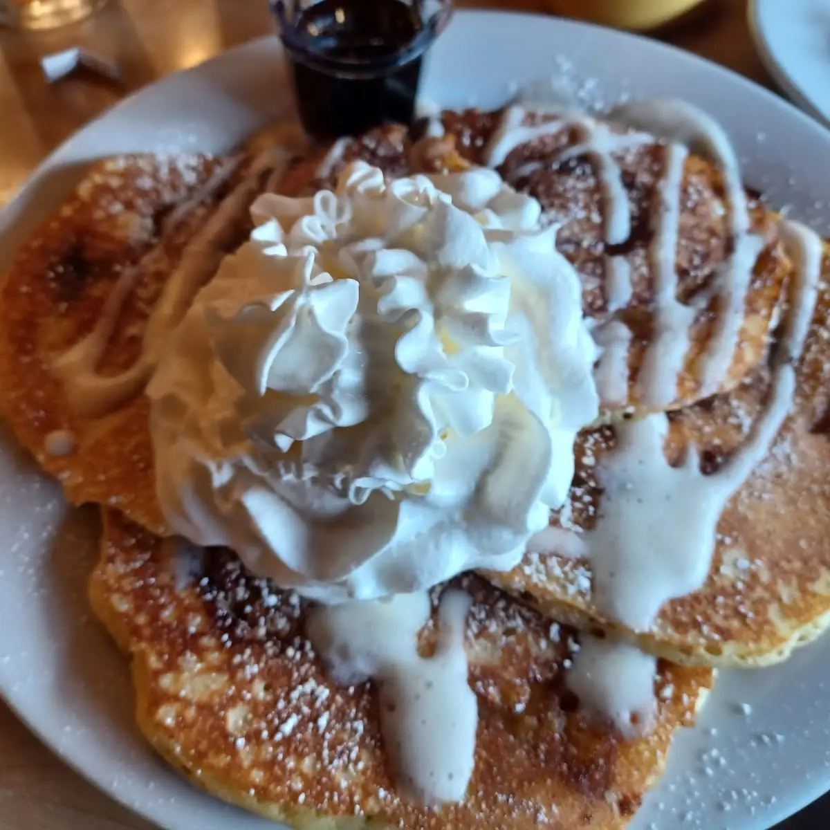 Cinnamon Roll Pancakes