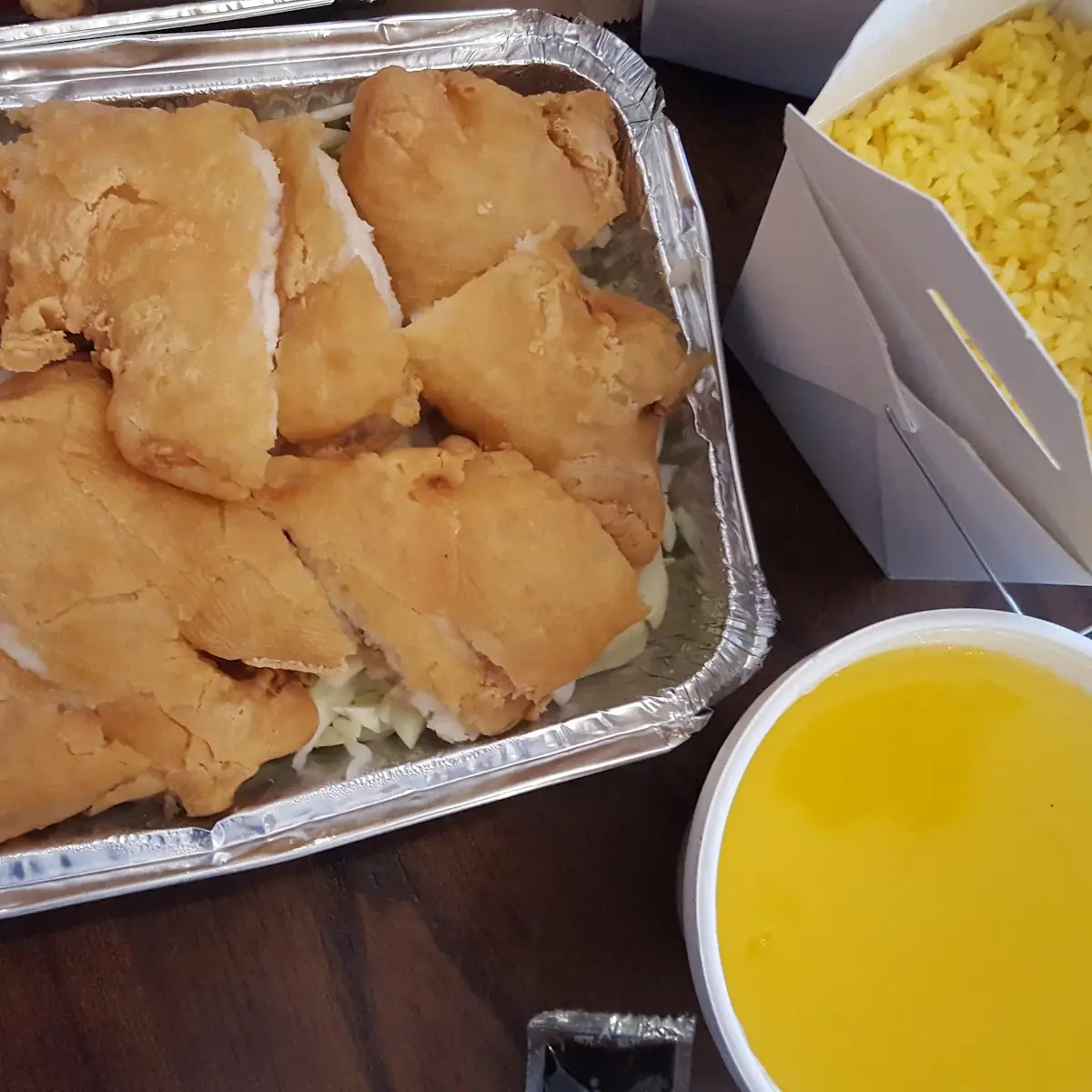 Lemon Chicken with Fried Rice