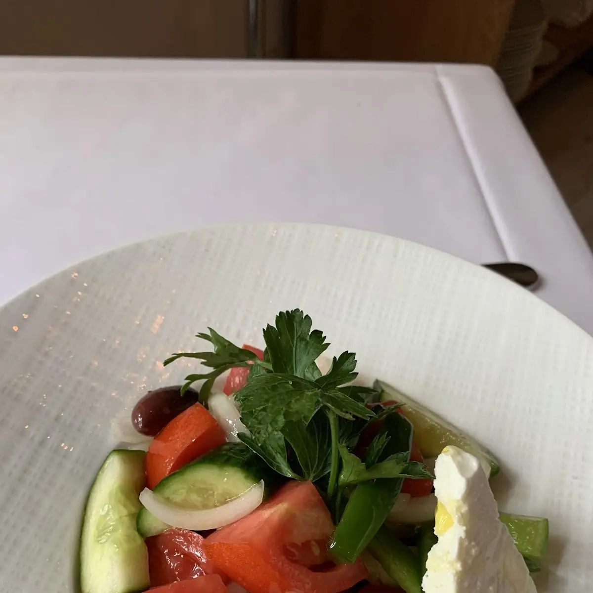 Fresh Greek Salad with Feta Cheese