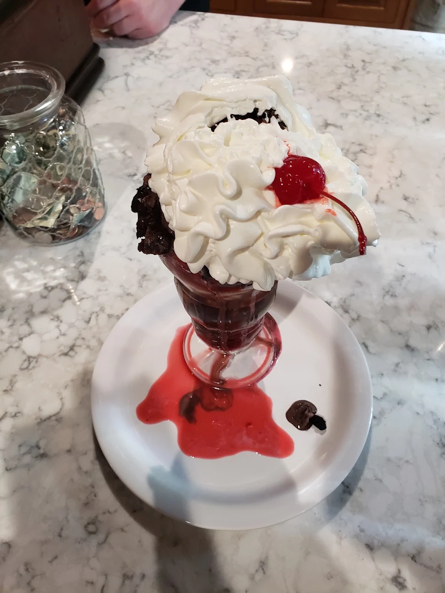 Chocolate Ice Cream with Brownie Bites