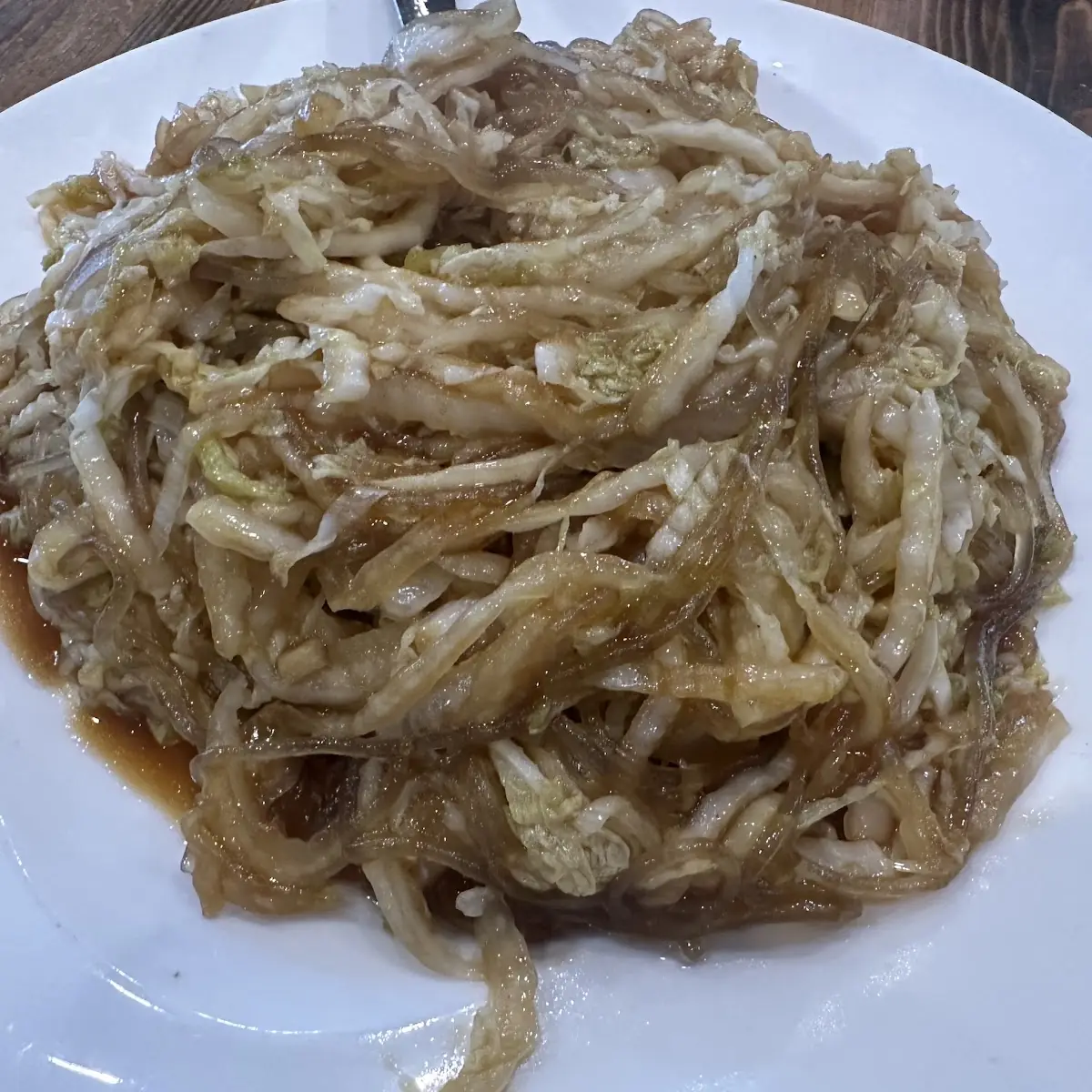 Stir Fried Pickled Cabbage with Glass Noodles