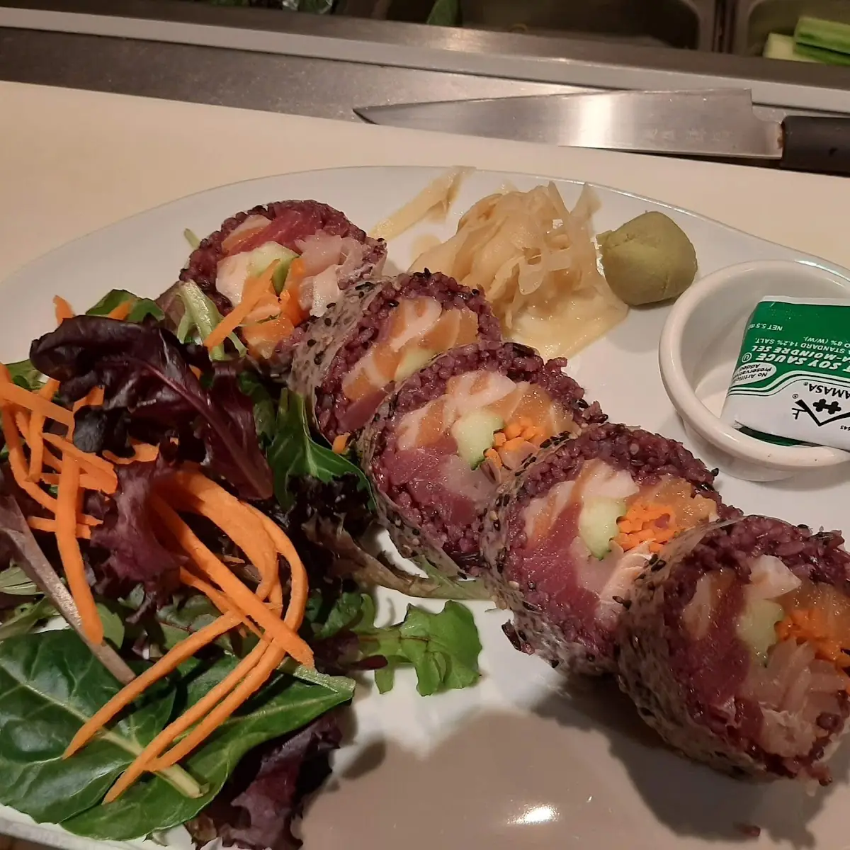 Soy Paper Sashimi Rolls