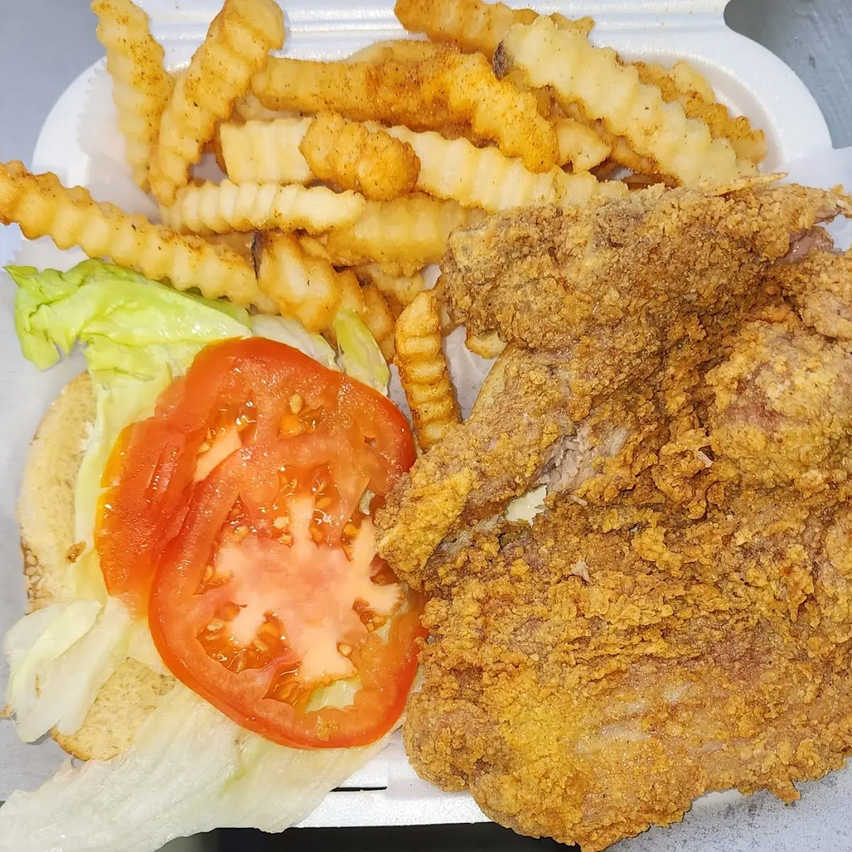 Pork Chop Sandwich & Fries