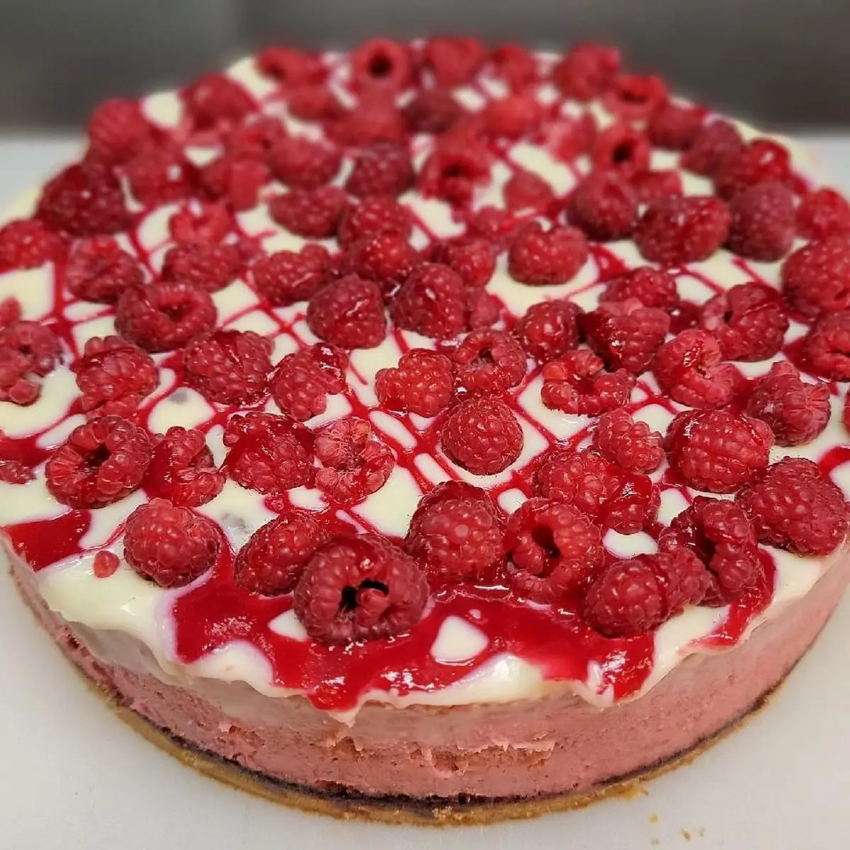 White Chocolate Raspberry Cheesecake