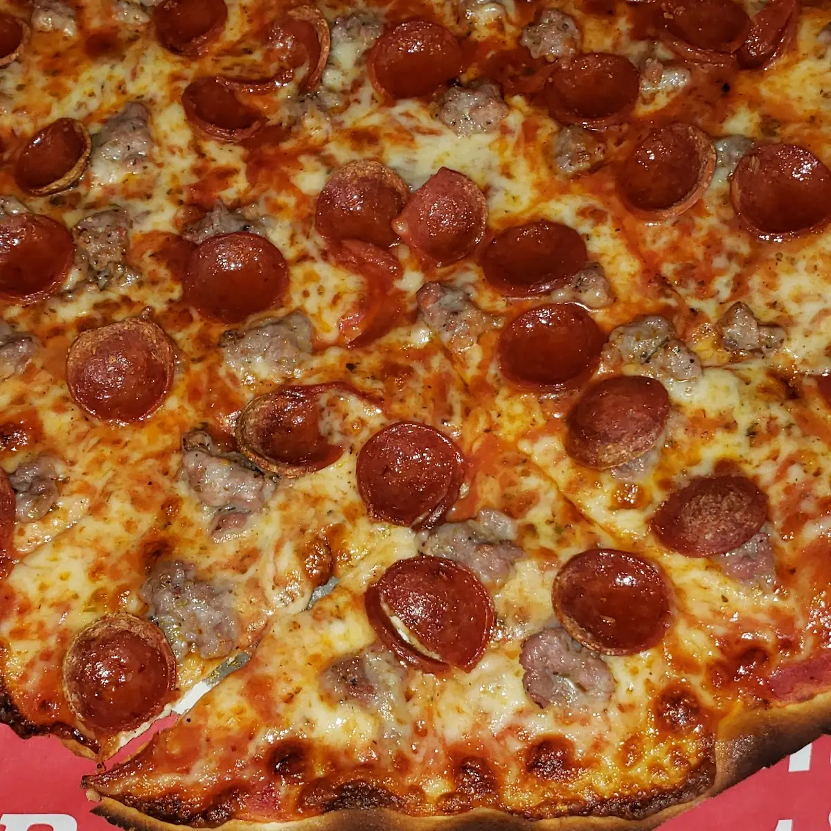 Sausage and Pepperoni Pizza