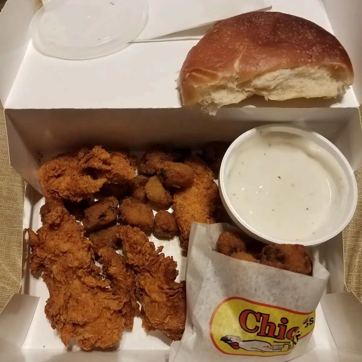 Rubber Chicken Tenders Meal