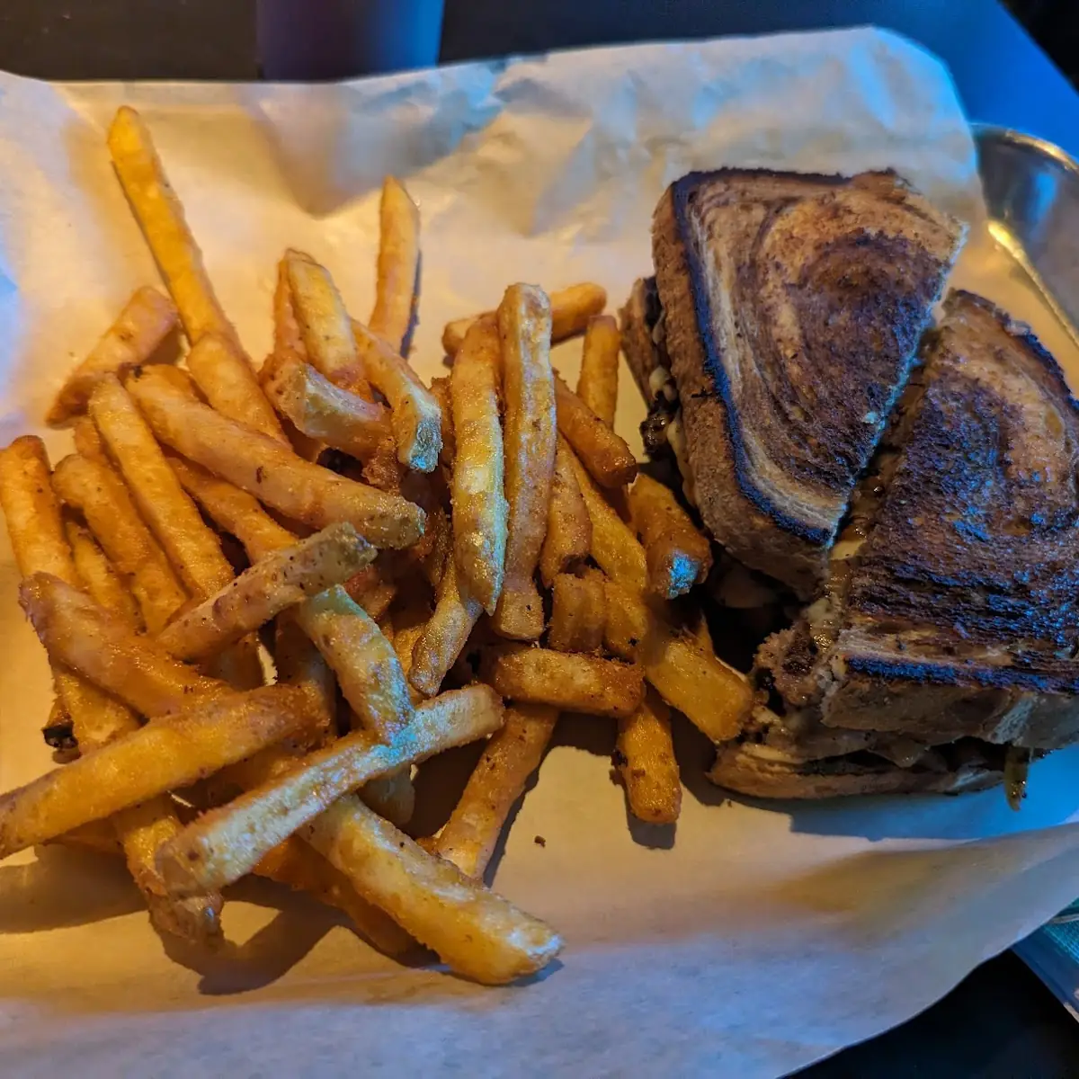 Patty Melt with Fries