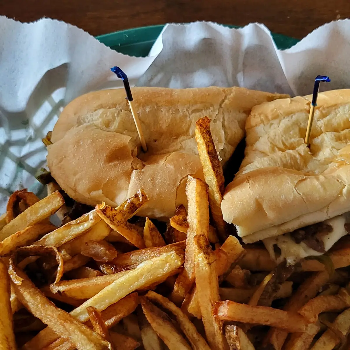 Fries and Philly Cheesesteak