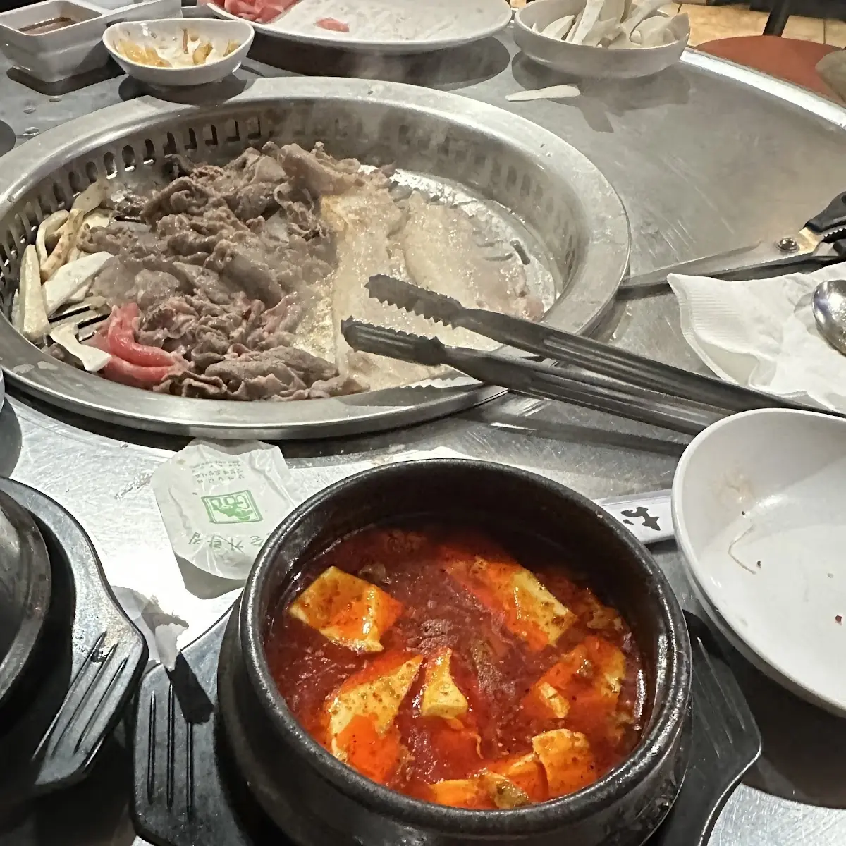 sliced beef short plato 매운 주꾸미
