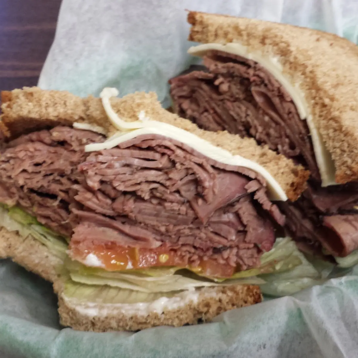 Roast Beef and Cheese Sandwich