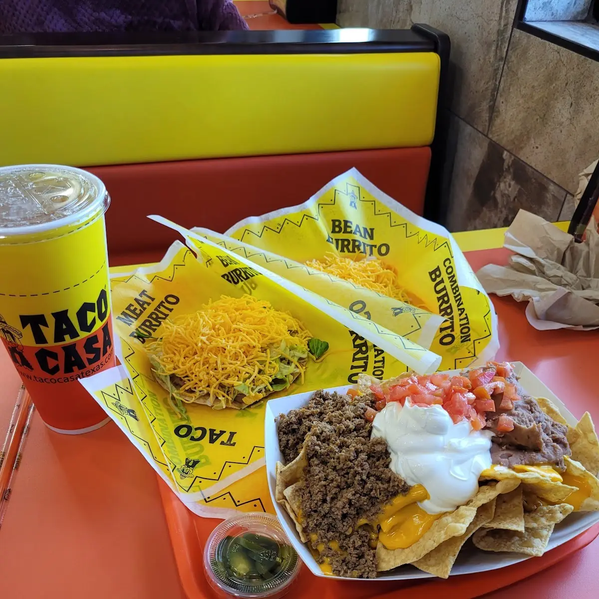 Chilada w Sour Cream and Tostada