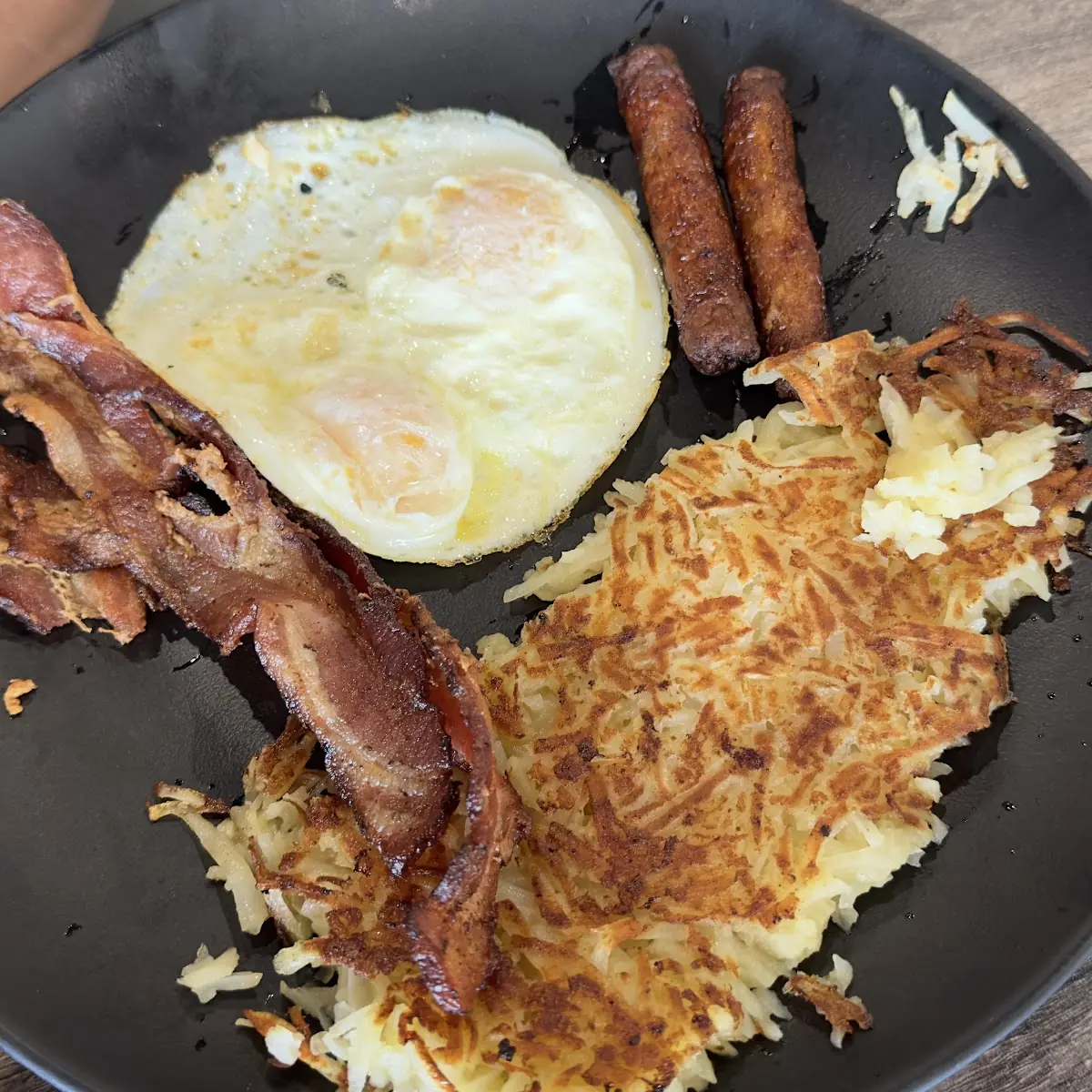 Hash Browns and Eggs Any Style