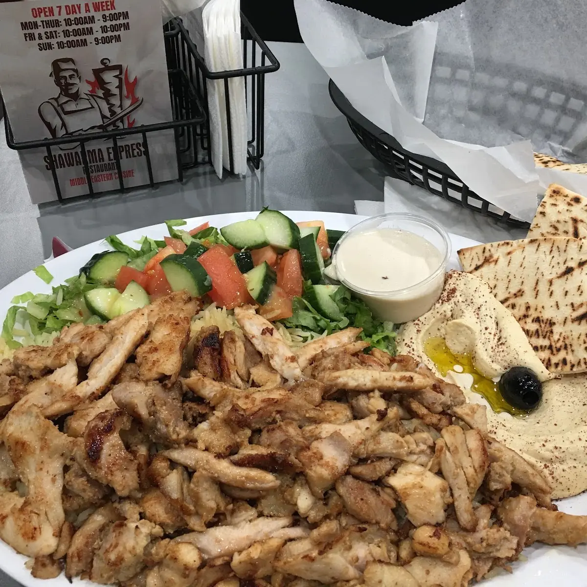 Family Size (3 People): Beef Shawarma Wrap