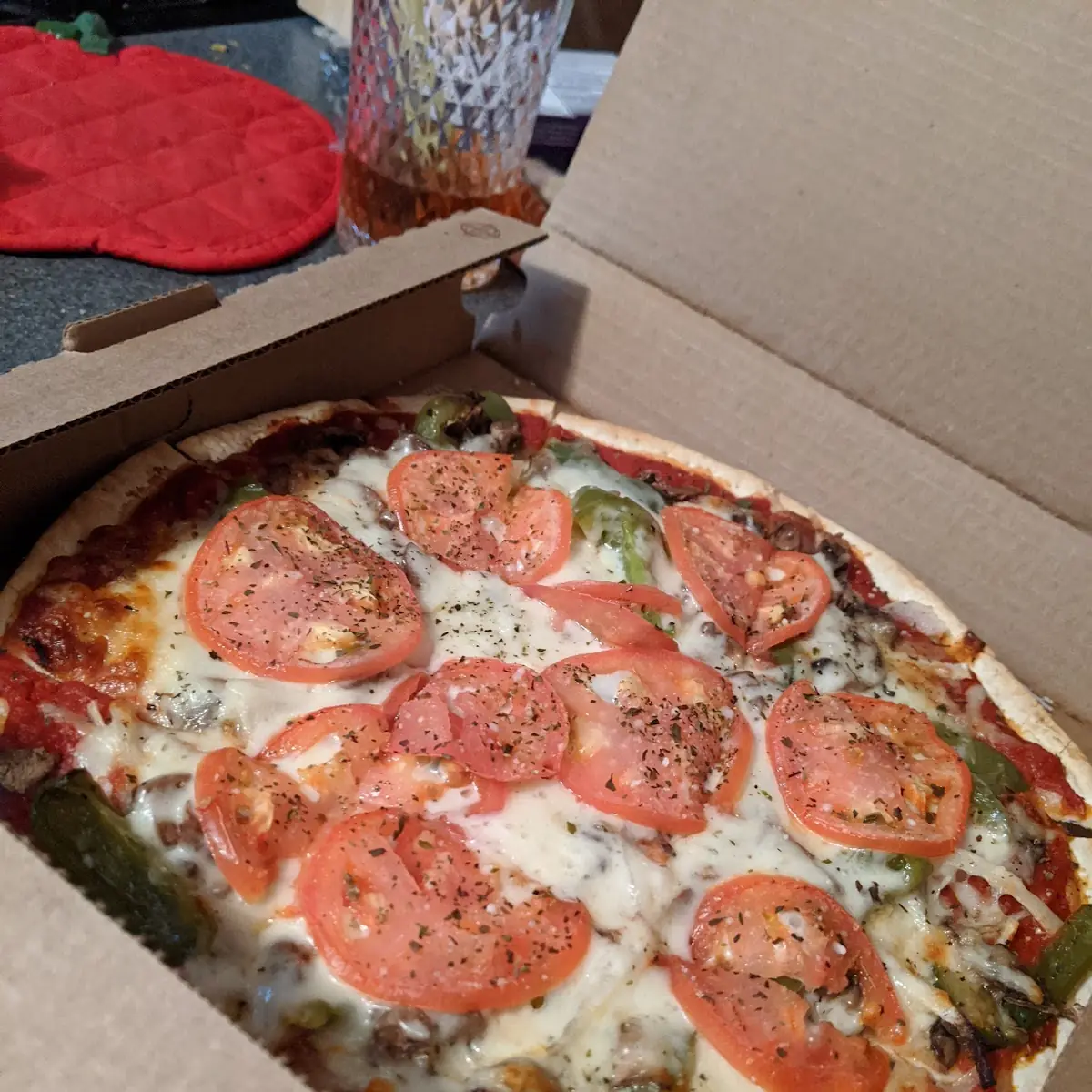 Specialty Veggie Thin Crust Pizza