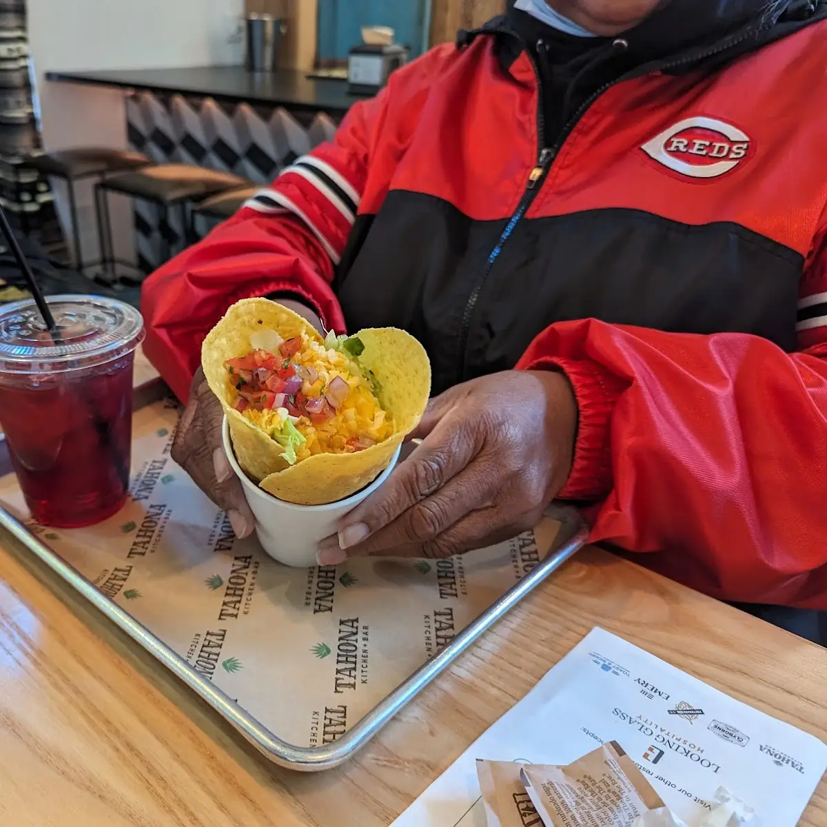 Raspberry Iced Tea & Walking Taco