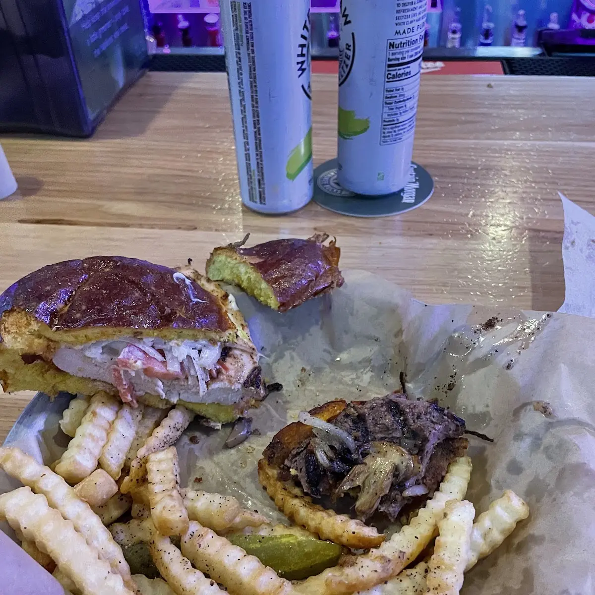 Chicken Sandwich and Steak Sandwich
