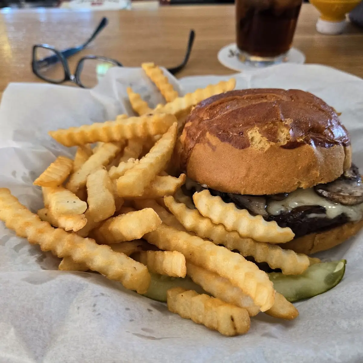 Mushroom Swiss Burger