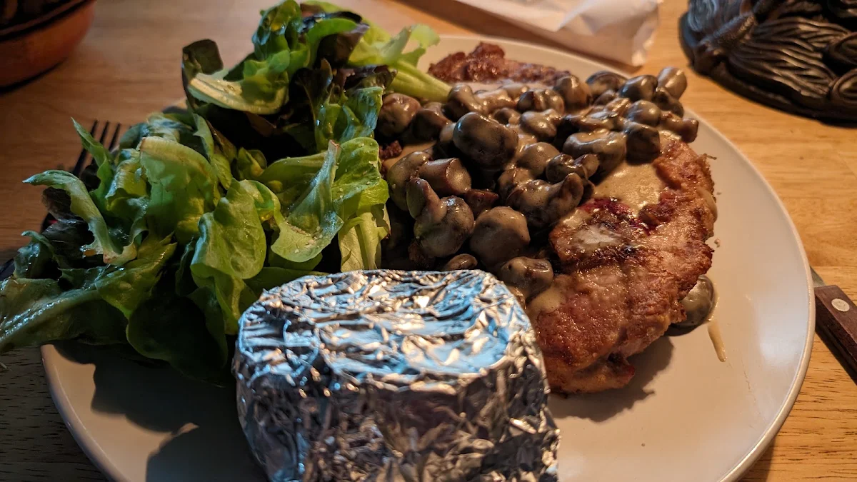 Pork Chop with Button Mushrooms