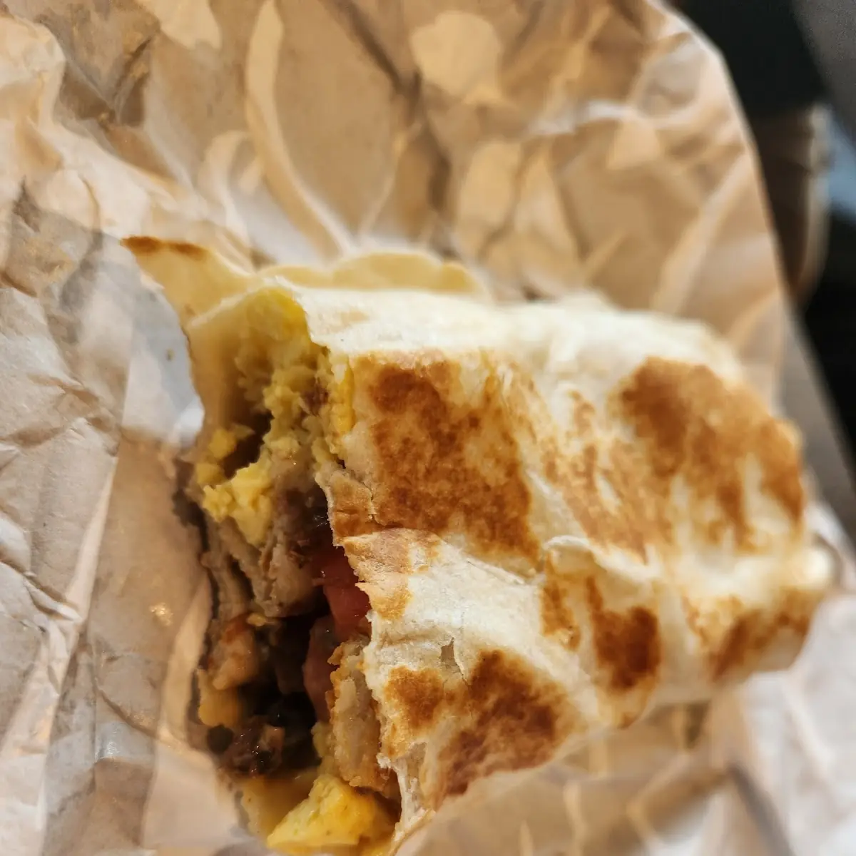 Grilled Steak Breakfast Burrito