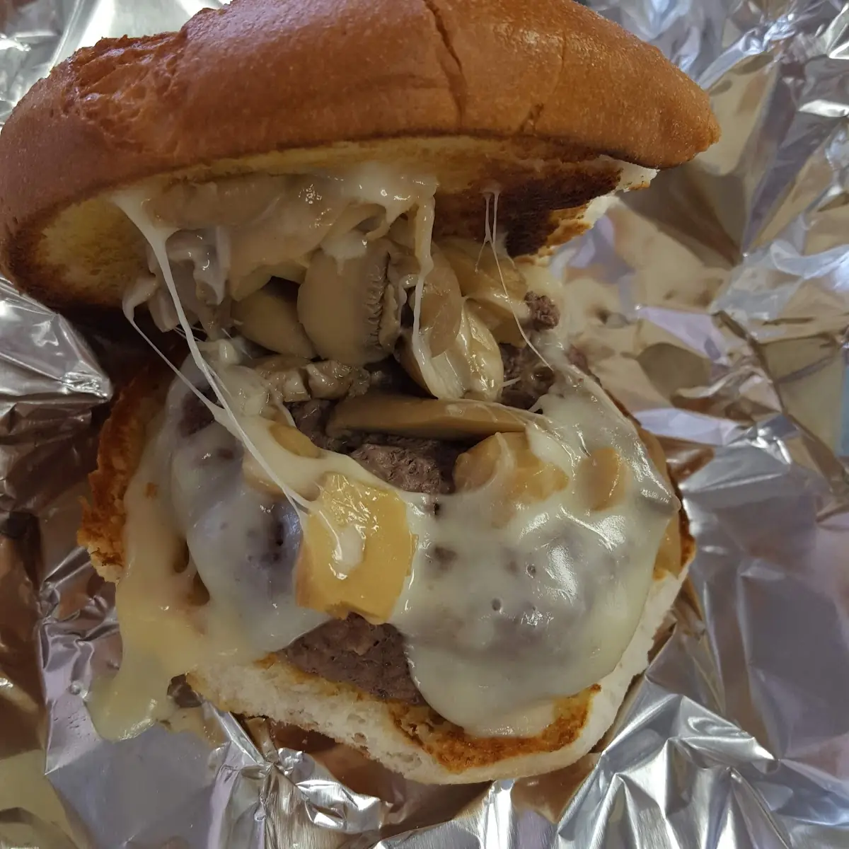 Swiss Mushroom Burger
