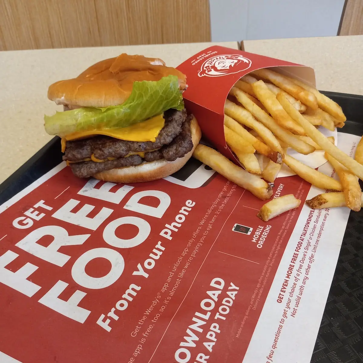Daves Double Cheeseburger Combo