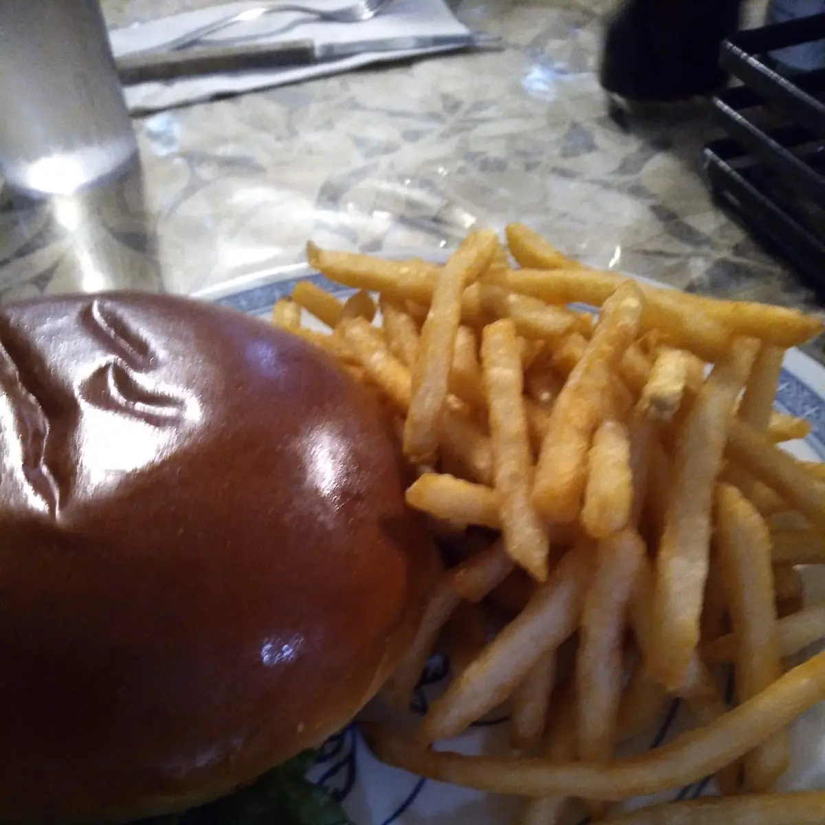 Tericheese Burger and Fries