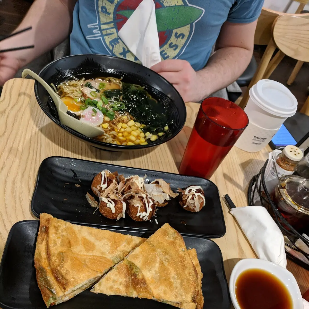 Takoyaki and Scallion Pancakes