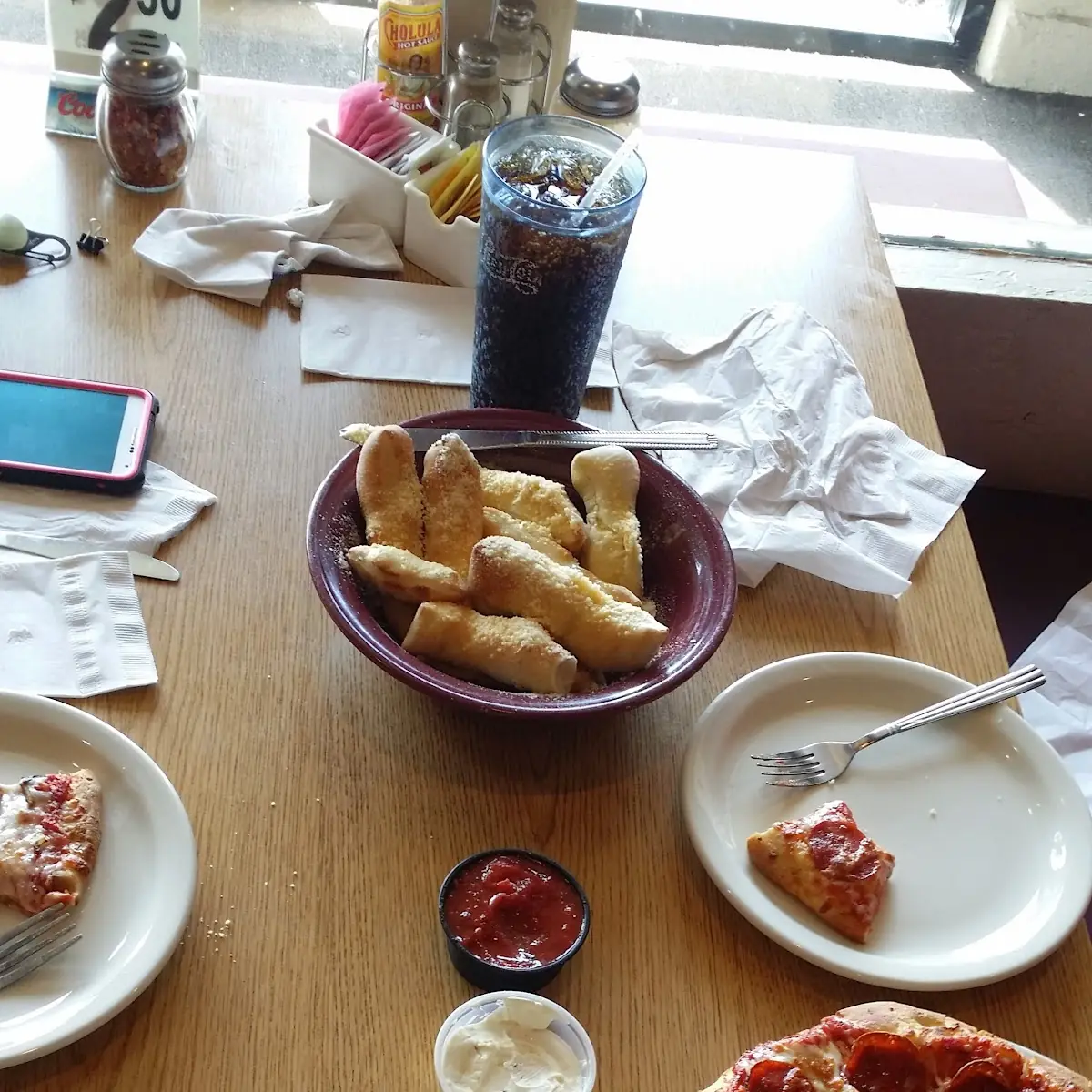 Garlic Knots and Pepperoni Pizza