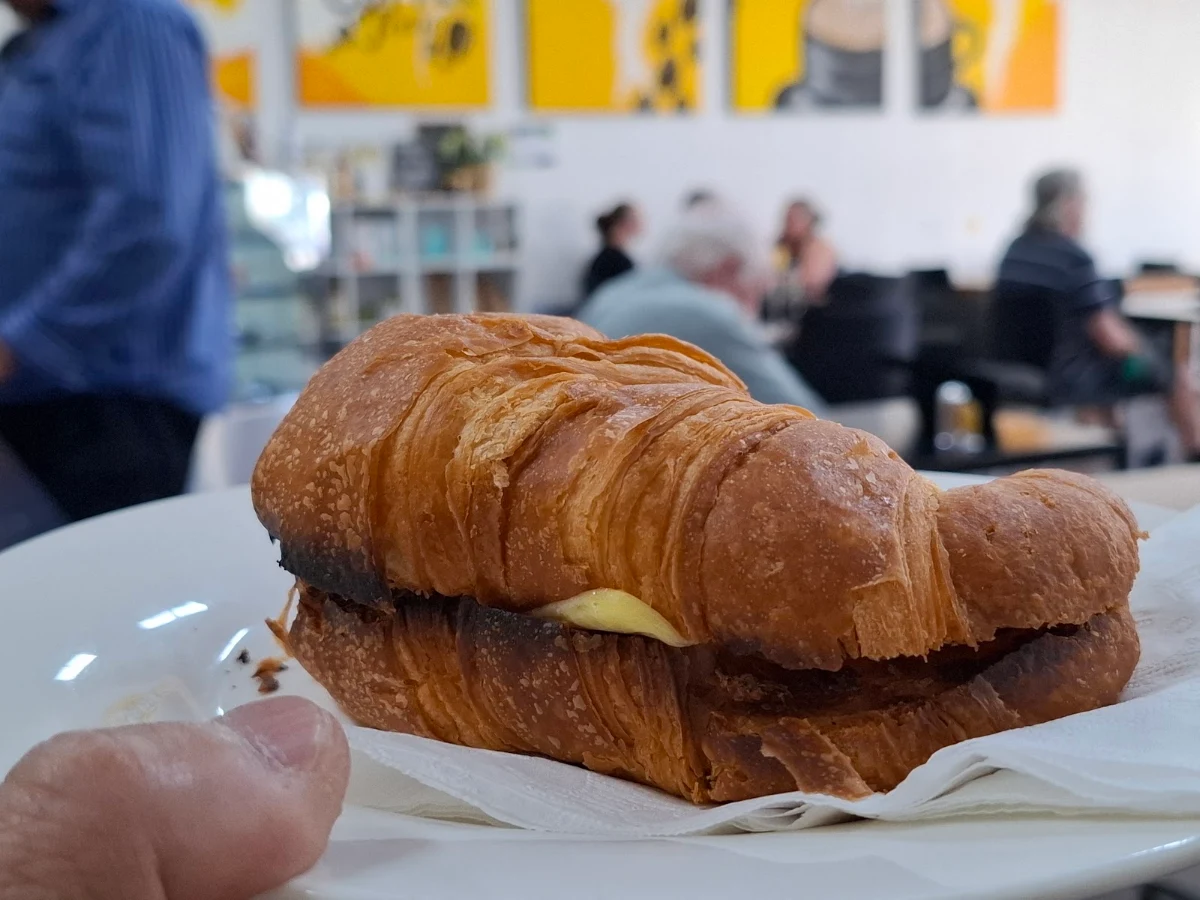 Cheese and Ham Croissant, Cafe Delizioso