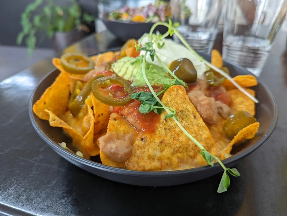 Nachos with Beans, Cafe Delizioso
