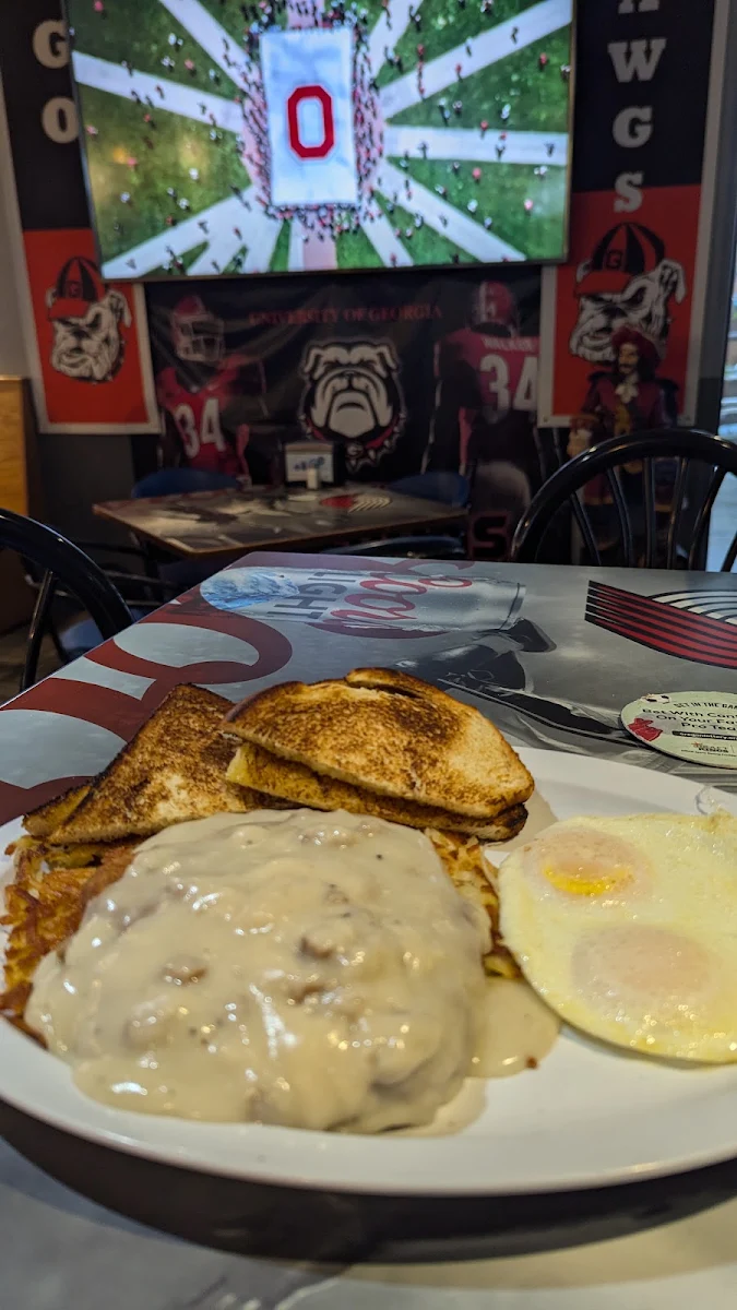 Country Fried Steak and Eggs
