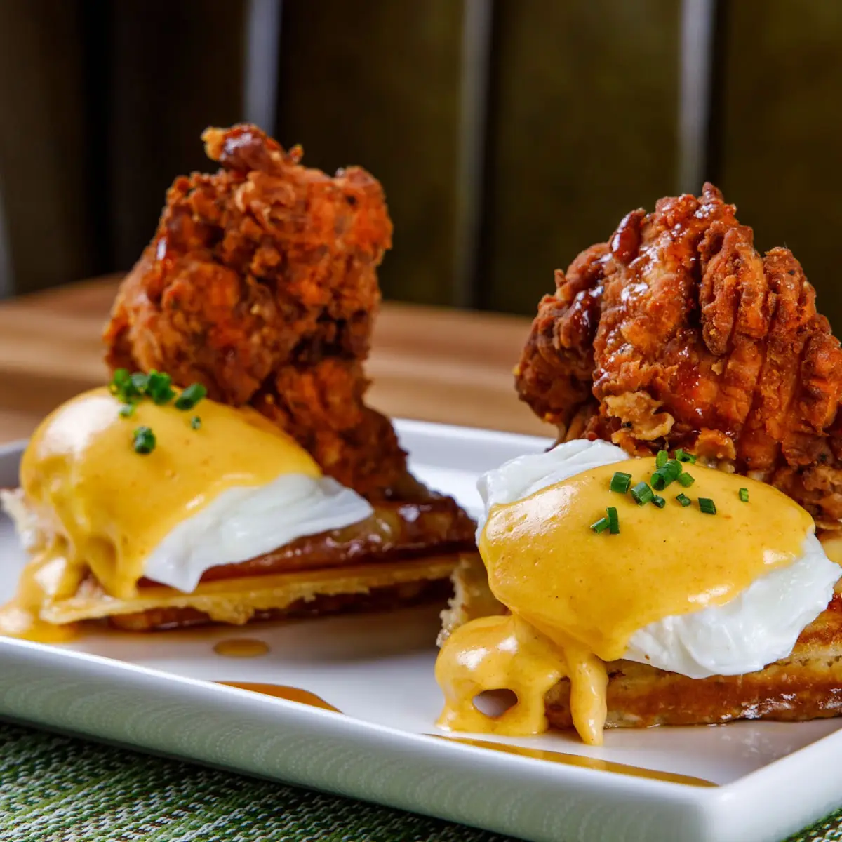 Chicken & Waffle Benedict