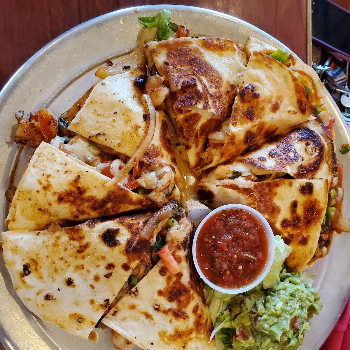 Shrimp Azteca Quesadilla