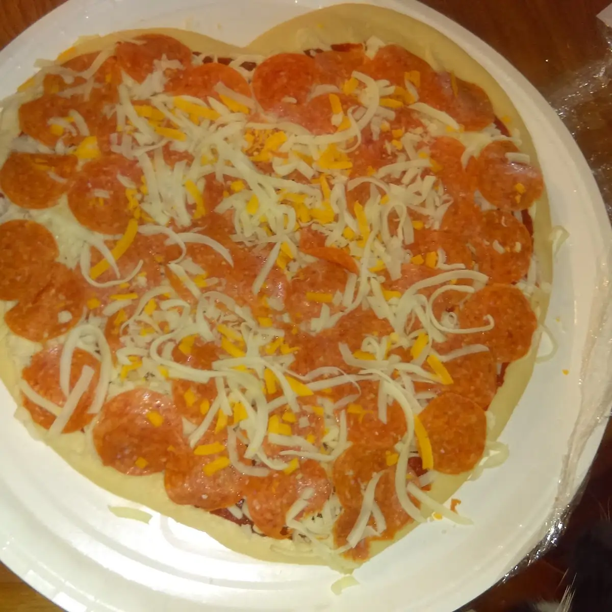 Heart Shaped Valentine's Day Pizza
