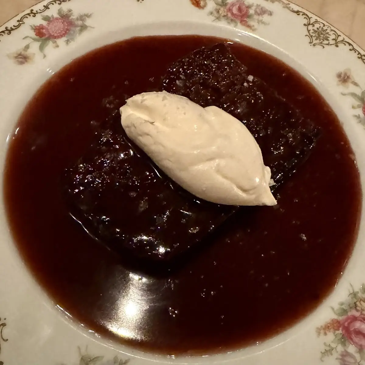 Sticky Toffee Pudding with Cream