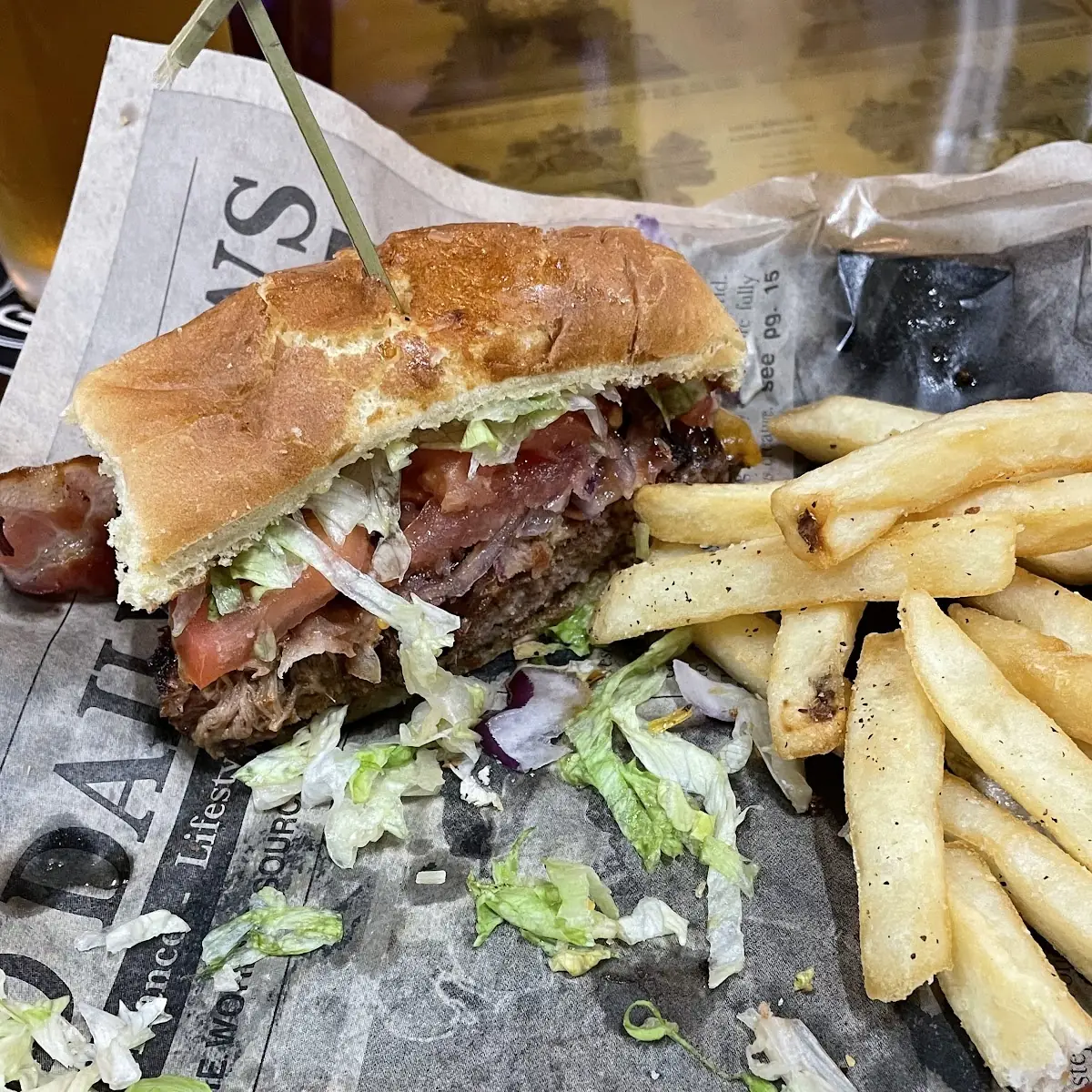 Hamburger Pulled Pork Smoked Bacon